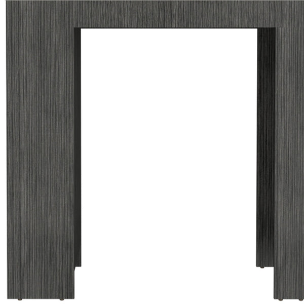 Homeroots 36" Elegant White And Gray Marble Kitchen Island With Wood Storage – Versatile, Stylish, Functional!   546425