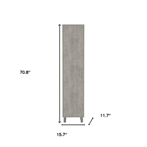 Homeroots 71" Gray Wood Pantry Cabinet - Stylish Storage Solution For Organizing Canned Goods & More!  Manufactured Wood 546430