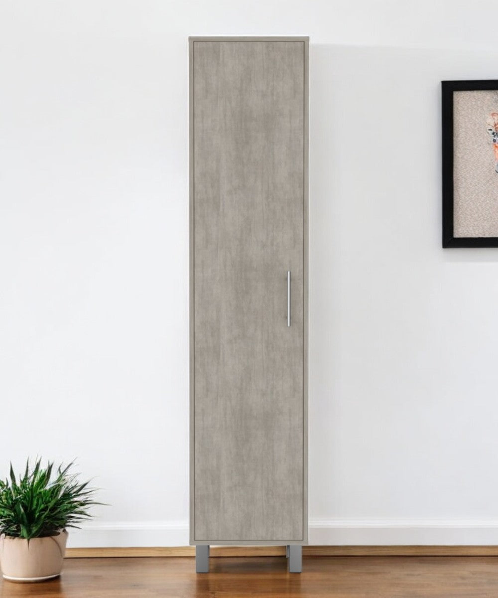 Homeroots 71" Gray Wood Pantry Cabinet - Stylish Storage Solution For Organizing Canned Goods & More!  Manufactured Wood 546430