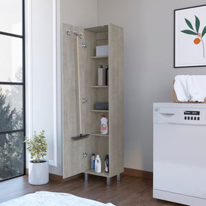 Homeroots 71" Gray Wood Pantry Cabinet - Stylish Storage Solution For Organizing Canned Goods & More!  Manufactured Wood 546430