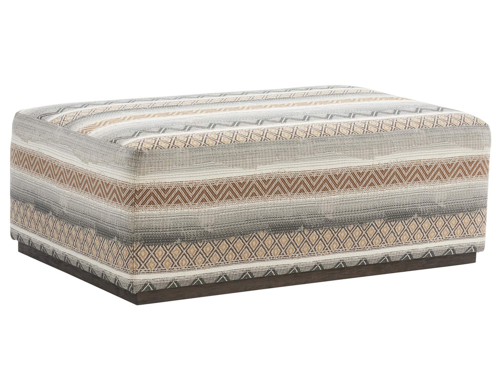 Lexington Sterling Barclay Butera Cocktail Ottoman Bench Made Tailored Upholstered Living Room 5465-46-60