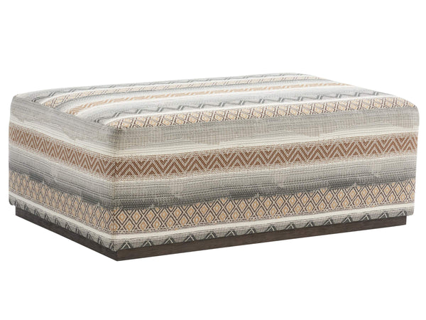 Lexington Sterling Barclay Butera Cocktail Ottoman Bench Made Tailored Upholstered Living Room 5465-46-60