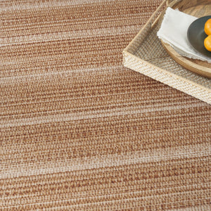 Homeroots 6' Brown Ombre Distressed Area Rug - Non-skid, Stain Resistant, Durable, Perfect For Kids & Pets! 6' X 9' Polyester 546503