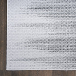 Homeroots 6' Gray Ombre Distressed Non-skid Area Rug – Durable, Stain-resistant, Perfect For Kids & Pets!  Polyester 546505