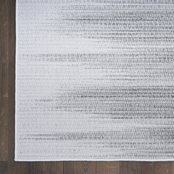 Homeroots 6' Gray Ombre Distressed Non-skid Area Rug – Durable, Stain-resistant, Perfect For Kids & Pets!  Polyester 546505