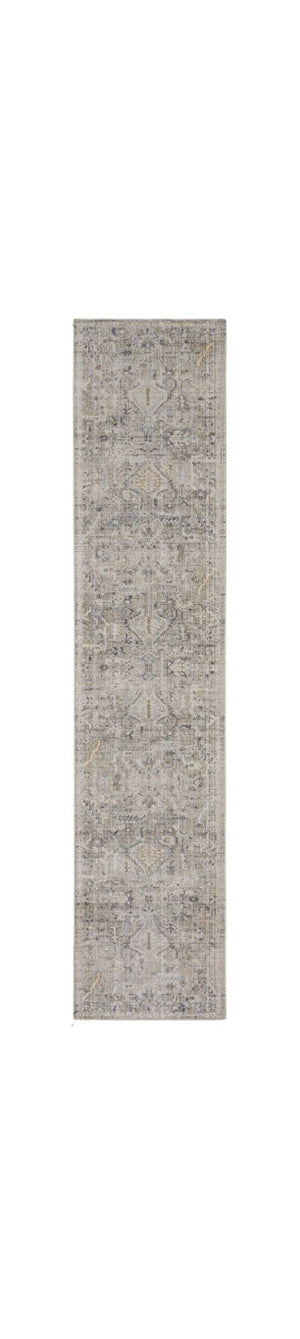 HomeRoots Southwestern Distressed Runner Rug Fringed Low Pile Polyester Blend Hallway Entryway Accent 10 feet 546557