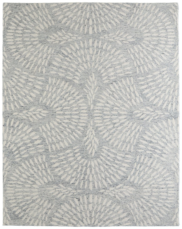 Feizy Rugs Wallace Hand-tufted Wool Rug - Modern Floral & Botanical Design For Stylish, High-traffic Spaces Gray,Ivory Wool Wal8a38fgry000f00