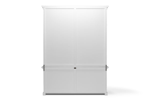 HomeRoots 65" Elegant Solid Wood Dining Hutch with 14 Shelves for Stylish Storage & Display in Any Room 546596