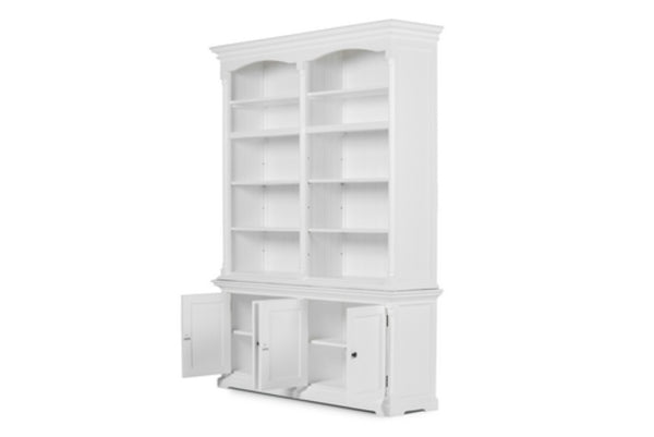 HomeRoots 65" Elegant Solid Wood Dining Hutch with 14 Shelves for Stylish Storage & Display in Any Room 546596