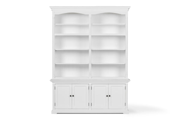 HomeRoots 65" Elegant Solid Wood Dining Hutch with 14 Shelves for Stylish Storage & Display in Any Room 546596
