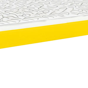 Homeroots Canary Yellow Solid Wood Twin Bed Frame  Solid Wood 546599