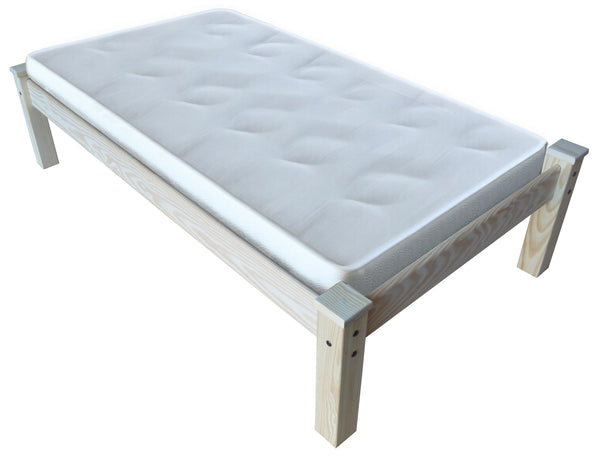 Homeroots Natural Solid Wood Twin Bed Frame – Handcrafted Luxury For A Restful Sleep, Stylish & Durable Design  Solid Wood 546610