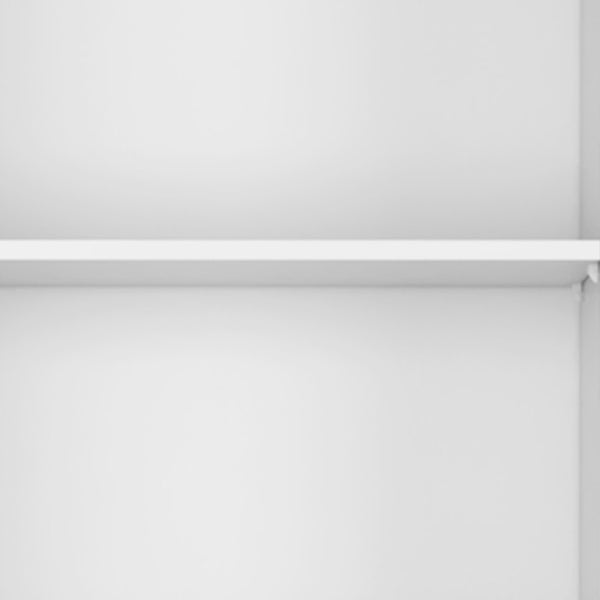 HomeRoots Set of Three Stylish White Wood Five-Tier Bookcases for Elegant Storage & Display in Any Room 546616