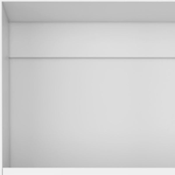 HomeRoots Set of Three Stylish White Modular Bookcases - Five Tiers with Two-Door Storage for Versatile Organization 546618