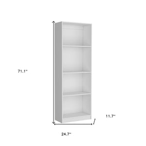 HomeRoots Set of Three White Wood Thirteen-Tier Modular Bookcases - Stylish, Space-Saving Storage Solution! 546628