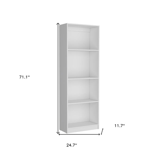 HomeRoots Set of Three White Wood Thirteen-Tier Modular Bookcases - Stylish, Space-Saving Storage Solution! 546628
