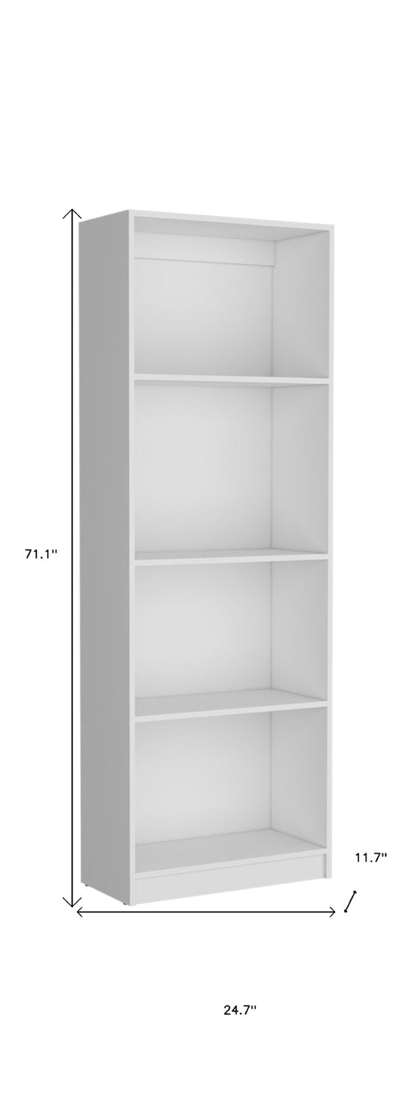 HomeRoots Set of Three White Wood Modular Bookcases – Stylish 14-Tier Shelving for Modern Home Organization 546631