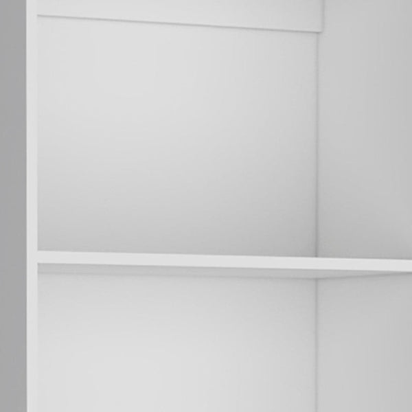 HomeRoots Set of Three White Wood Modular Bookcases – Stylish 14-Tier Shelving for Modern Home Organization 546631