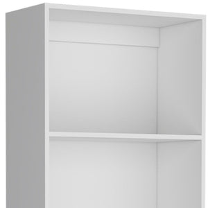 HomeRoots Set of Three White Wood Modular Bookcases – Stylish 14-Tier Shelving for Modern Home Organization 546631