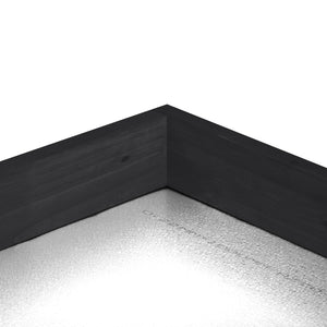 English Elm TOPMAX Rustic Fir Wood Potting Bench 39" with Galvanized Top, 2-Tier Shelves & Side Hooks, Black - Durable Garden Workstation N717P220218B