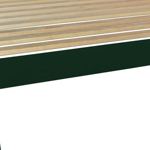 Homeroots Dark Green Solid Wood Full Bed Frame  Solid Wood 546708