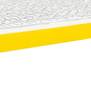 Homeroots Canary Yellow Solid Wood Queen Bed Frame  Solid Wood 546719