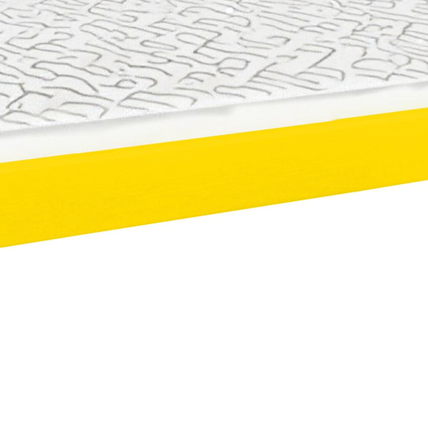 Homeroots Canary Yellow Solid Wood Queen Bed Frame  Solid Wood 546719