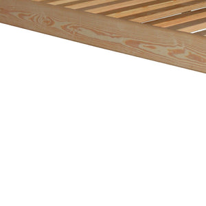 Homeroots Natural Solid Wood Queen Bed Frame – Handcrafted Elegance For A Cozy, Inviting Bedroom Retreat  Solid Wood 546729