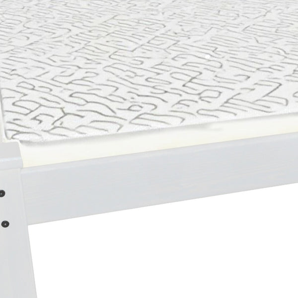 HomeRoots White Solid Wood Queen Bed Frame - Elegant Design, Durable Craftsmanship & Perfect for Any Bedroom Style 546730
