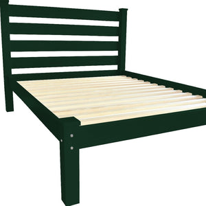 Homeroots Dark Green Solid Wood Twin Bed Frame - Elegant Design, Durable Craftsmanship For Ultimate Comfort  Solid Wood 546737