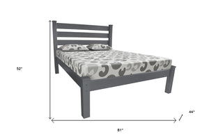 Homeroots Gray Solid Wood Twin Bed Frame - Elevate Your Bedroom With Luxurious Comfort And Timeless Style  Solid Wood 546738