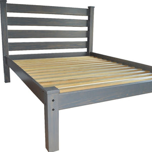 Homeroots Gray Solid Wood Twin Bed Frame - Elevate Your Bedroom With Luxurious Comfort And Timeless Style  Solid Wood 546739