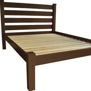 Homeroots Brown Solid Wood Full Bed Frame - Stylish, Durable Design For A Cozy And Elegant Bedroom Retreat  Solid Wood 546746