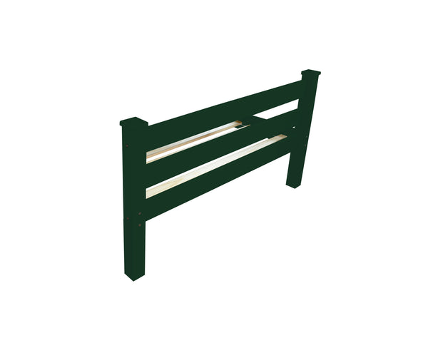 Homeroots Dark Green Solid Wood Full Bed Frame - Durable, Stylish Design For A Peaceful Sleep Sanctuary!  Solid Wood 546751