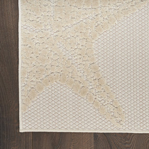 HomeRoots 8' Vibrant Starfish Area Rug in Ivory, Yellow, and Green - Perfect for Indoor & Outdoor Spaces! 546884