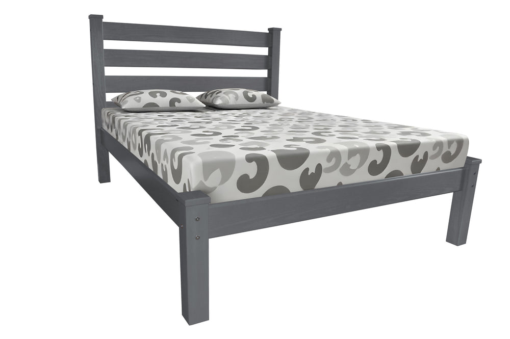 Homeroots Gray Solid Wood Queen Bed Frame - Stylish, Durable Design For Ultimate Comfort And Elegant Sleep Space  Solid Wood 546891