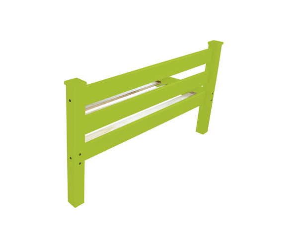 Homeroots Lime Green Solid Wood Queen Bed Frame – Stylish, Durable Design For A Cozy And Inviting Bedroom Retreat  Solid Wood 546894