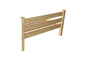HomeRoots Natural Solid Wood Queen Bed Frame – Timeless Durability, Rustic Charm, No Box Spring Needed, 800 lb Capacity 546897