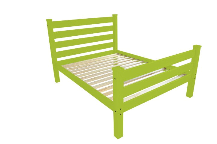 Homeroots Lime Green Solid Wood Twin Bed Frame - Handcrafted Pine Design For Ultimate Comfort & Style  Solid Wood 546942