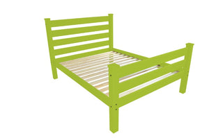 Homeroots Lime Green Solid Wood Twin Bed Frame - Handcrafted Pine Design For Ultimate Comfort & Style  Solid Wood 546942