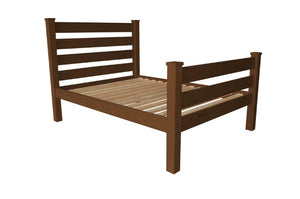 Homeroots Brown Solid Wood Full Bed Frame - Luxurious, Durable Design For Ultimate Comfort And Relaxation  Solid Wood 546947