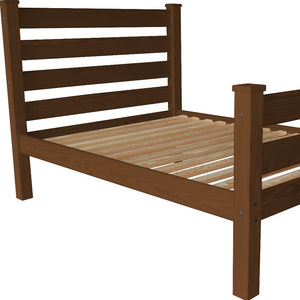 Homeroots Brown Solid Wood Full Bed Frame - Luxurious, Durable Design For Ultimate Comfort And Relaxation  Solid Wood 546947
