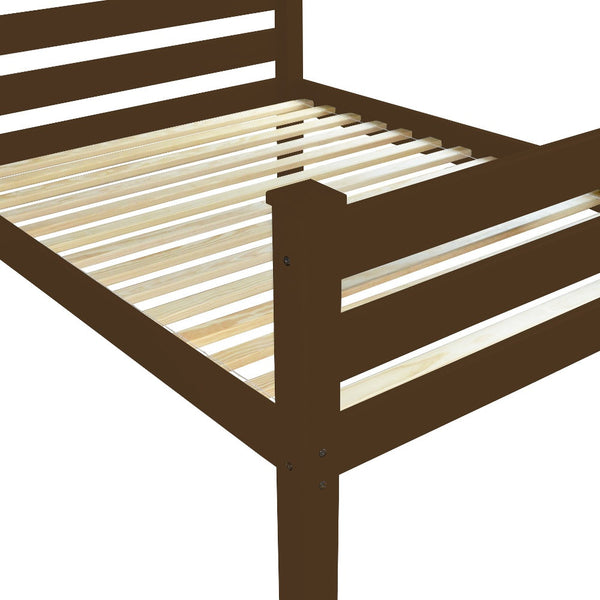 Homeroots Coffee Solid Wood Full Bed Frame - Luxurious Comfort, Quality Craftsmanship, And Timeless Style  Solid Wood 546951