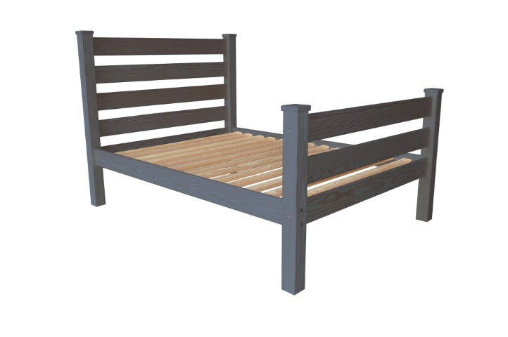 Homeroots Gray Solid Wood Full Bed Frame – Luxurious Design For Comfort And Relaxation In Your Bedroom Oasis  Solid Wood 546954