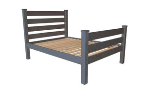 Homeroots Gray Solid Wood Full Bed Frame – Luxurious Design For Comfort And Relaxation In Your Bedroom Oasis  Solid Wood 546954