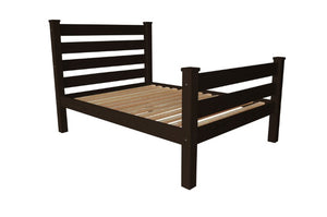 Homeroots Brown Solid Wood Full Bed Frame - Luxurious, Durable Design For Ultimate Comfort And Relaxation  Solid Wood 546957