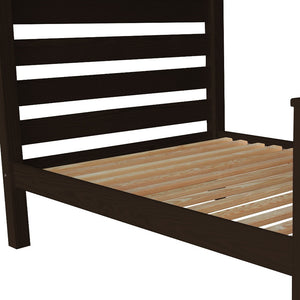 Homeroots Brown Solid Wood Full Bed Frame - Luxurious, Durable Design For Ultimate Comfort And Relaxation  Solid Wood 546957