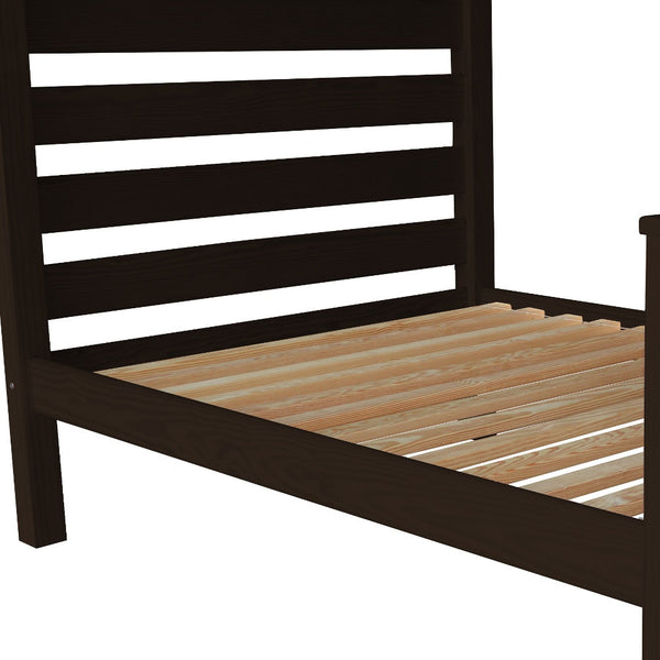 Homeroots Brown Solid Wood Full Bed Frame - Luxurious, Durable Design For Ultimate Comfort And Relaxation  Solid Wood 546957