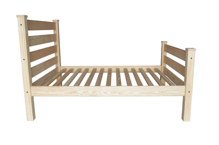 Homeroots Natural Solid Wood Full Bed Frame - Durable, Stylish Design For Ultimate Comfort & Restful Sleep  Solid Wood 546959