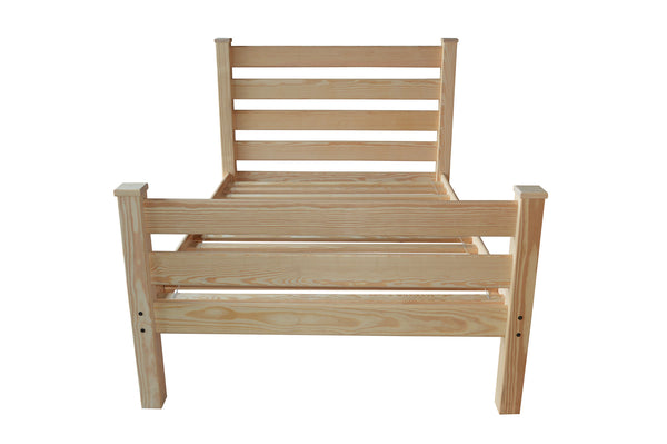 Homeroots Natural Solid Wood Full Bed Frame - Durable, Stylish Design For Ultimate Comfort & Restful Sleep  Solid Wood 546959